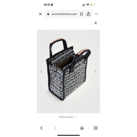 MZ WALLACE Tweed Crossbody Mini Box Bag - Picture 2 of 6